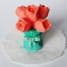 Купить  Силиконовая форма 3D Букет тюльпанов с бантом  в  Мыльная фабрика 